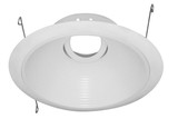 Elco ELK693WW Flexa Modern All White 6 Inch Adjustable Round Baffle Ceiling Can Light for Module