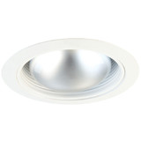 Elco ELM530KW Modern White Medium Base 5" Recessed Light Metal Stepped Baffle Recessed Light (with Bracket)