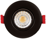 Elco ERT318CT5B Elm System Modern Black 3" Ultra Slim Gimbal Light with 5-CCT Switch LED Can Light