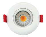 Elco ERT318CT5W Elm System Modern White 3" Ultra Slim Gimbal Light with 5-CCT Switch LED Can Light