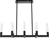 Elegant 1030G42BK Noemi Black LED 42" Kitchen Island Light