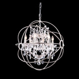 Elegant 1130D25PN-RC Urban Polished Nickel Finish 25" Wide Chandelier Light