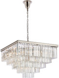 Elegant 1201S34PN/RC Sydney Polished Nickel 34" Hanging Light Fixture