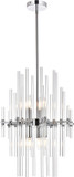 Elegant 2502D17C Sienna Modern Chrome 17" Drop Lighting Fixture