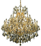 Elegant 2800D36G-GT-RC Maria Theresa Gold Chandelier Lamp