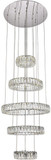 Elegant 3503G5LC Monroe Chrome LED 31.5" Hanging Light Fixture