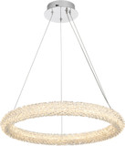 Elegant 3800D23C Bowen Chrome LED 24" Pendant Light