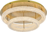 Elegant 3800F30L2SG Bowen Satin Gold LED 29.5" Home Ceiling Lighting