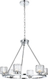 Elegant 5100D26C Cadence Modern Chrome Chandelier Lighting