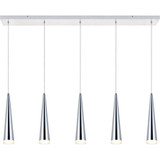 Elegant 5201D42C Fantasia Contemporary Chrome LED Multi Hanging Lamp