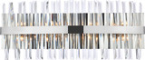 Elegant 6200W30C Serephina Crystal Chrome 8-Light Bath Wall Sconce