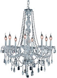 Elegant 7958D28C-RC Verona Chrome Chandelier Light