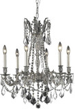 Elegant 9206D23PW-RC Rosalia Pewter Mini Chandelier Light