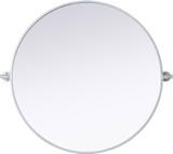 Elegant MR6G30SIL Amoura Contemporary Silver 30" Wall Mounted Mirror