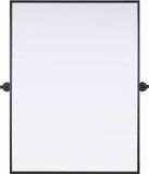 Elegant MR6H2736BLK Amoura Modern Black 27" Wall Mirror