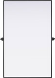 Elegant MR6H4830BLK Amoura Modern Black 48" Mirror