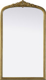 Elegant MR7F2442AB Naomi Modern Antique Brass 24" Wall Mirror