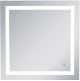 Elegant MRE13030 Helios Contemporary Silver LED Wall Mounted Mirror