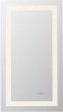 Elegant MRE82036 Riven Contemporary White LED 36" Wall Mirror