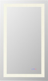 Elegant MRE82440 Riven Contemporary White LED 40" Wall Mirror
