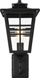 Elegant OD303W20BK Macon Contemporary Black 19.5" Outdoor Wall Light Sconce