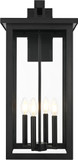Elegant OD324W26BK Venango Modern Black Outdoor Wall Lamp