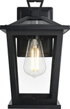 Elegant OD332W12BK Cayman Contemporary Black Exterior Wall Lighting