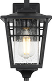 Elegant OD347W13BK Croskey Contemporary Black Exterior Sconce Lighting