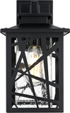 Elegant OD353W13BK Clifford Contemporary Black Outdoor Wall Lighting