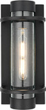Elegant OD368W13BK Parrish Contemporary Black Outdoor Wall Lamp