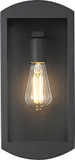 Elegant OD410W14BK Miles Modern Black 14" Outdoor Wall Lighting