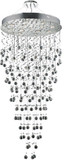 Elegant V2006G28C-RC Galaxy Chrome Halogen 28" Multi Pendant Light Fixture