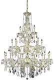 Elegant V2015G36G/RC St. Francis Gold Chandelier Light