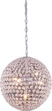 Elegant V2102D14C-RC Cabaret Chrome Halogen 14" Pendant Lighting Fixture