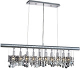 Elegant V3100D40C-RC Chorus Line Chrome 40" Kitchen Island Light Fixture