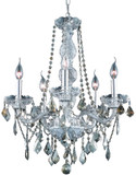 Elegant V7855D21C-GT-RC Verona Chrome Mini Hanging Chandelier