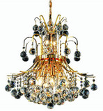 Elegant V8001D19G/RC Toureg Gold 19" Pendant Lighting