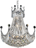 Elegant V8949D20C-RC Corona Chrome 20" Ceiling Pendant Light