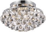 Elegant V9805F14C/RC Corona Chrome 14" Flush Mount Light Fixture