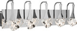 Elan 83777 Rockne Chrome LED 5-Light Bath Sconce