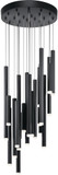 Elan 84116 Soho Contemporary Black LED Multi Drop Lighting Fixture