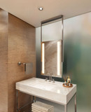 Electric Mirror ELE60-2436-SS01 Element Modern Polished Stainless LED Wall Mounted Mirror