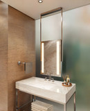 Electric Mirror ELE72-2436-SS02 Element Modern Brushed Stainless LED Mirror