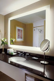 Electric Mirror SIL-156-AV-4242 Silhouette Modern LED 15" Square Mirror with Television Display