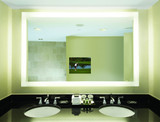 Electric Mirror SIL-215-AV-4242 Silhouette Modern LED 21" Rectangular Wall Mirror w/ Television Display
