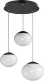 ET2 E11523-113BK Nimbus Contemporary Black LED Multi Hanging Light