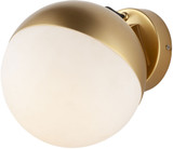ET2 E20369-92MG Half Moon Modern Metallic Gold LED Sconce Lighting