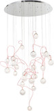 ET2 E20658-91PC Bobble Contemporary Polished Chrome LED 32" Multi Pendant Lighting Fixture