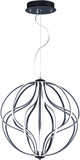 ET2 E21176-BK Aura Contemporary Black LED 24" Drop Ceiling Lighting