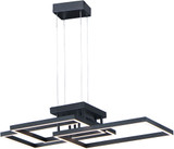 ET2 E21515-BK Traverse LED Modern Black LED Multi Hanging Lamp